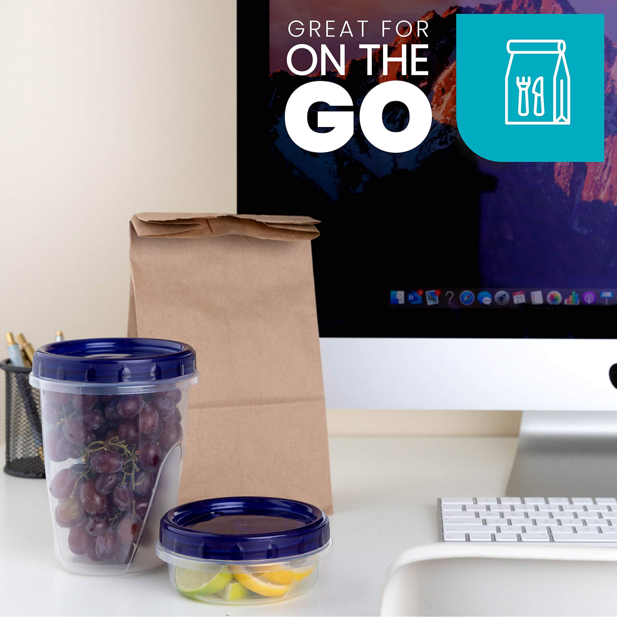 PlasticPro microwave-safe design lets you reheat meals directly in the container.