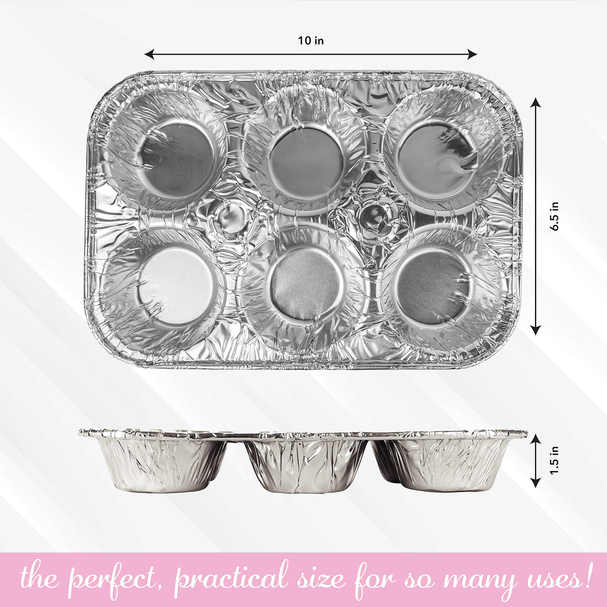 Plasticpro muffin pan pack-10, disposable option for parties and big batches.