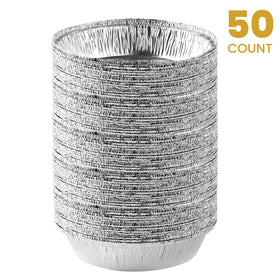 PlasticPro oven-safe round pans stacked neatly for storage and prep.