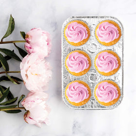 Plasticpro packaging-ready muffin pans for quick party prep.