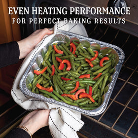 Plasticpro pan edge close-up showing reinforced, sturdy baking surface.