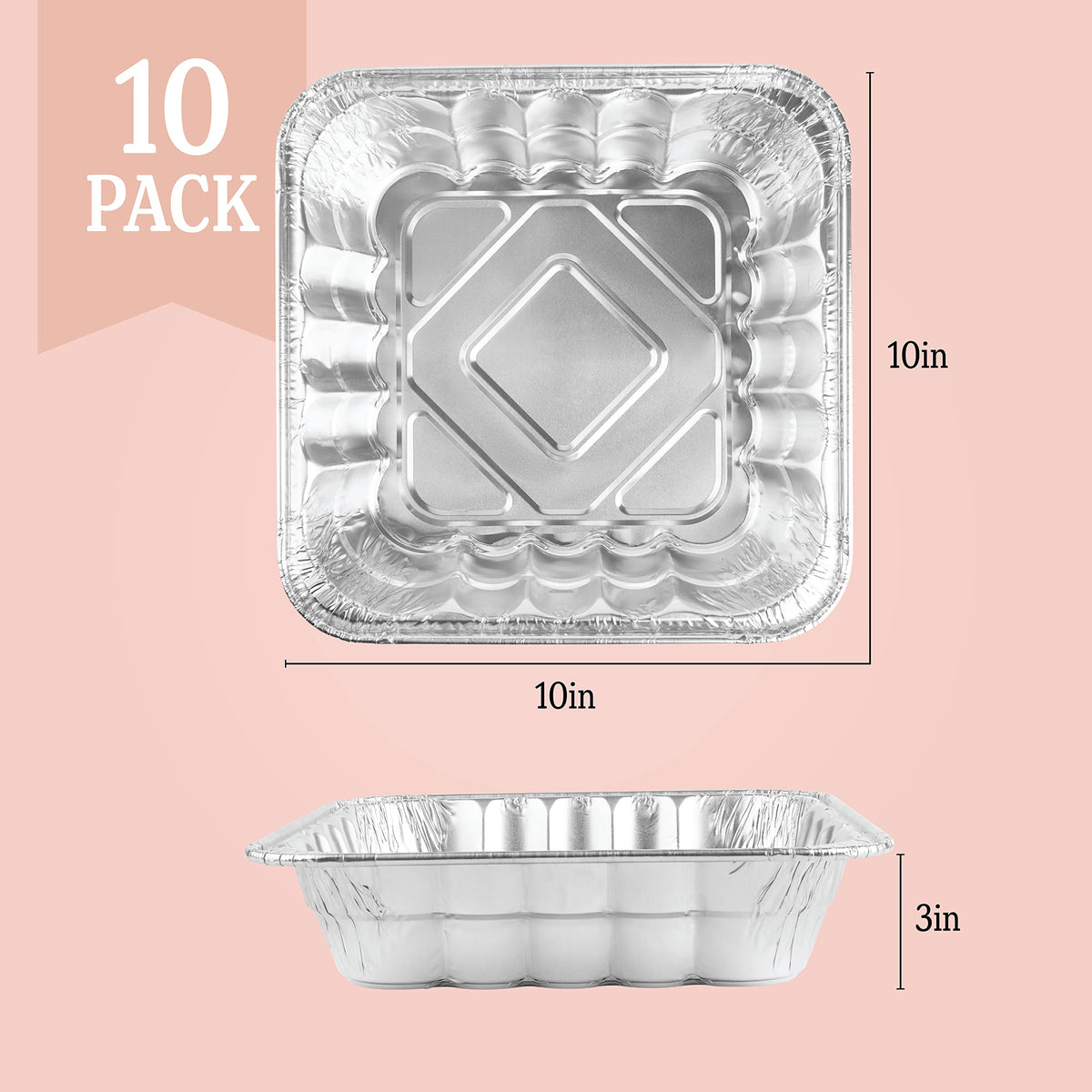 Plasticpro pans ideal for cakes, lasagna, and brownies in home or professional kitchens.