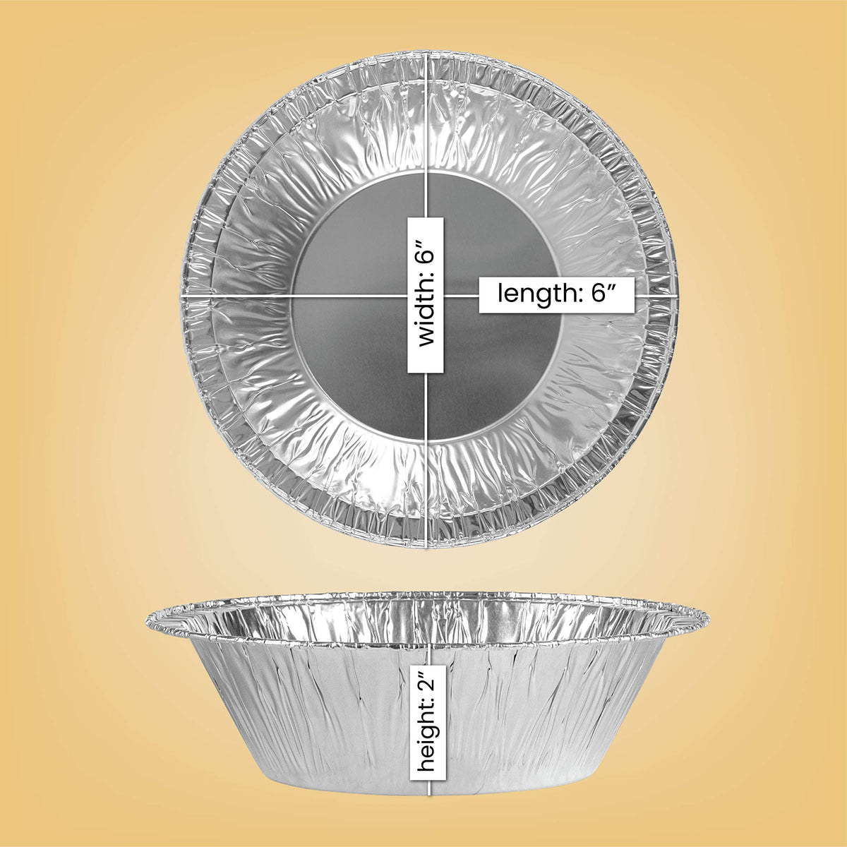 PlasticPro round aluminum foil pan ideal for oven baking and reheating leftovers.