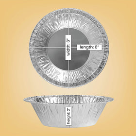PlasticPro round aluminum foil pan ideal for oven baking and reheating leftovers.