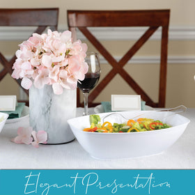 PLASTICPRO bowls ideal for popcorn, chips, and snacks at parties.