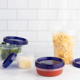 PlasticPro 8oz take-along containers ideal for lunches and snack prep.