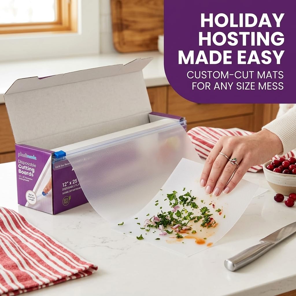 Plastimade multi-use sheets cover home and professional kitchen tasks.
