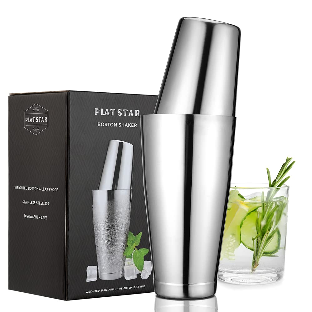 Plat Star cocktail shaker gift-ready packaging appealing to beginners and professionals alike.
