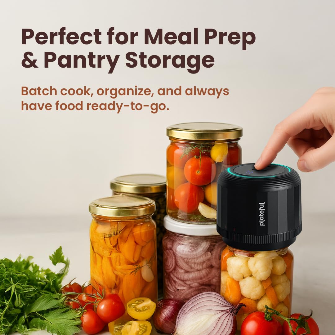 Plateful compact canning vacuum sealer fits any countertop space.