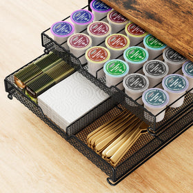 Plaviya non-slip base stabilizes the organizer on countertops