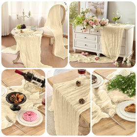 Playieer baby shower and Mother's Day table decor with lightweight fabric.