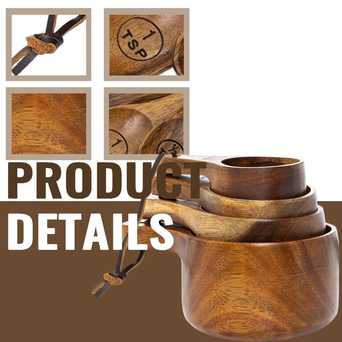 PLDNHZUA acacia wood showcases natural grain and durable eco-friendly appeal