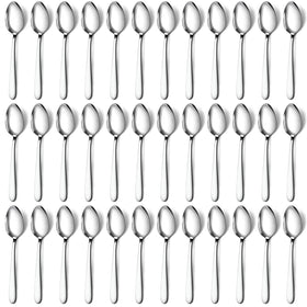 Pleafind 36-pcs dinner spoons set on table for family meals