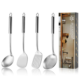 Pleafind 4-piece solid-turner for effortless flipping during daily meals.