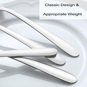 Pleafind ergonomic 7.4-inch spoons offer comfortable use