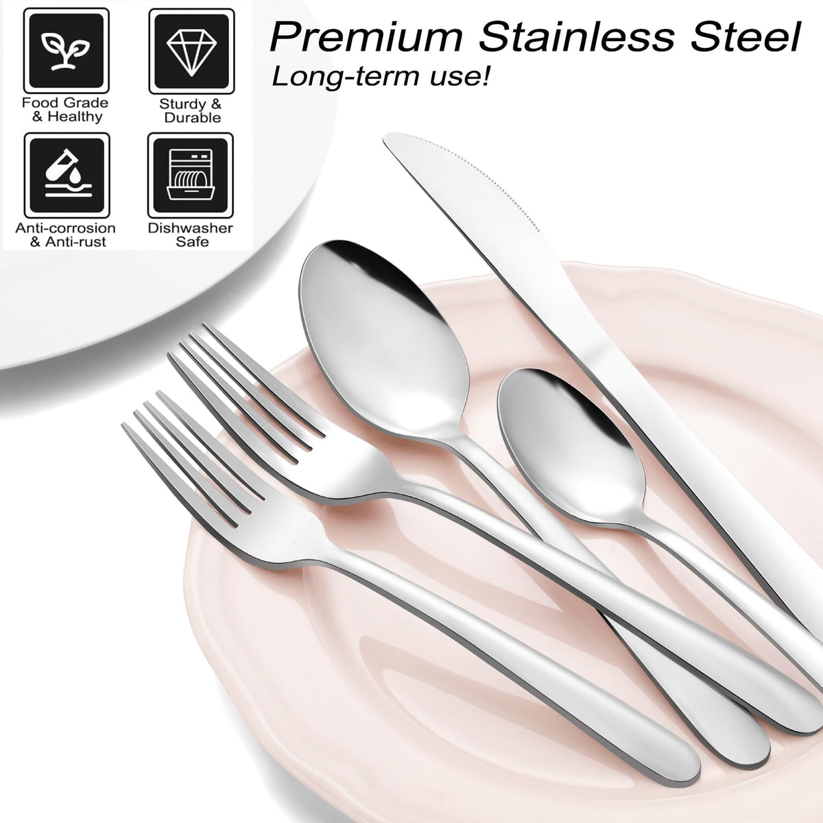 Pleafind ergonomic handle design for comfortable dining