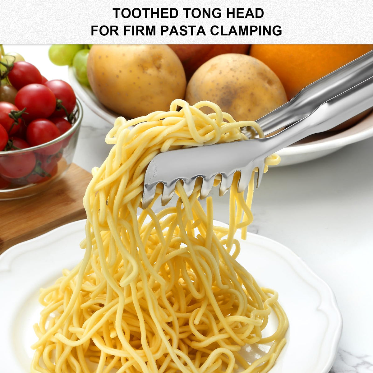 Pleafind ergonomic handle groove provides comfortable grip during cooking.