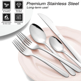 Pleafind ergonomic handles provide comfortable dining