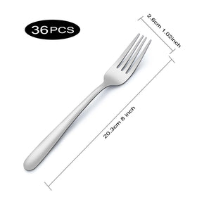 Pleafind stainless steel dinner forks highlight durable construction for daily meals.