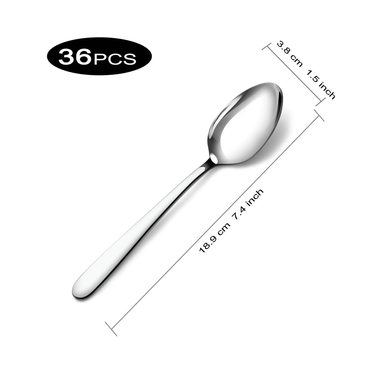 Pleafind stainless steel spoons with mirror polish add elegance to dining