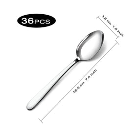 Pleafind stainless steel spoons with mirror polish add elegance to dining