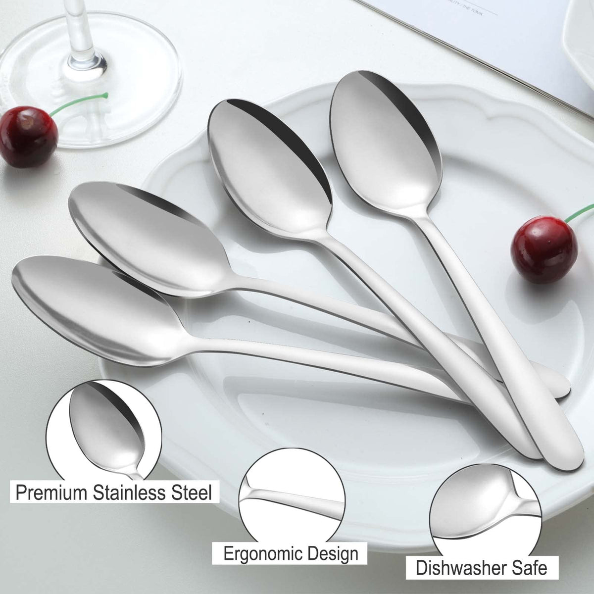 Pleafind dishwasher-safe spoons ensure quick cleanup after meals