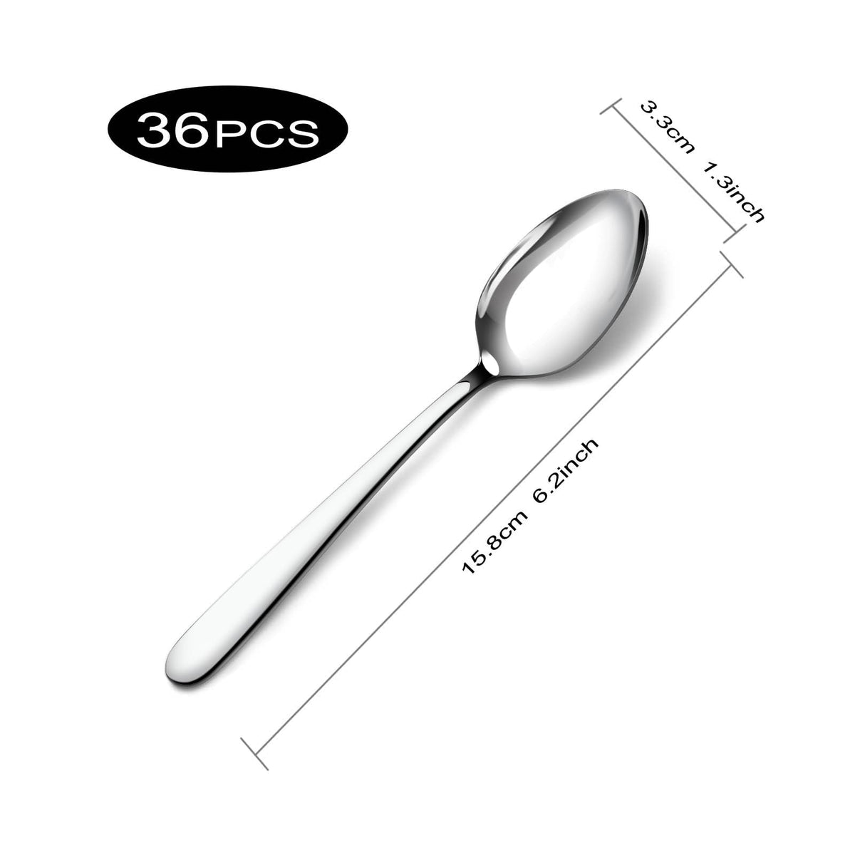 Pleafind-teaspoons-mirror-polished finish elevates the dining look.