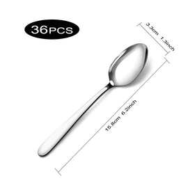 Pleafind-teaspoons-mirror-polished finish elevates the dining look.