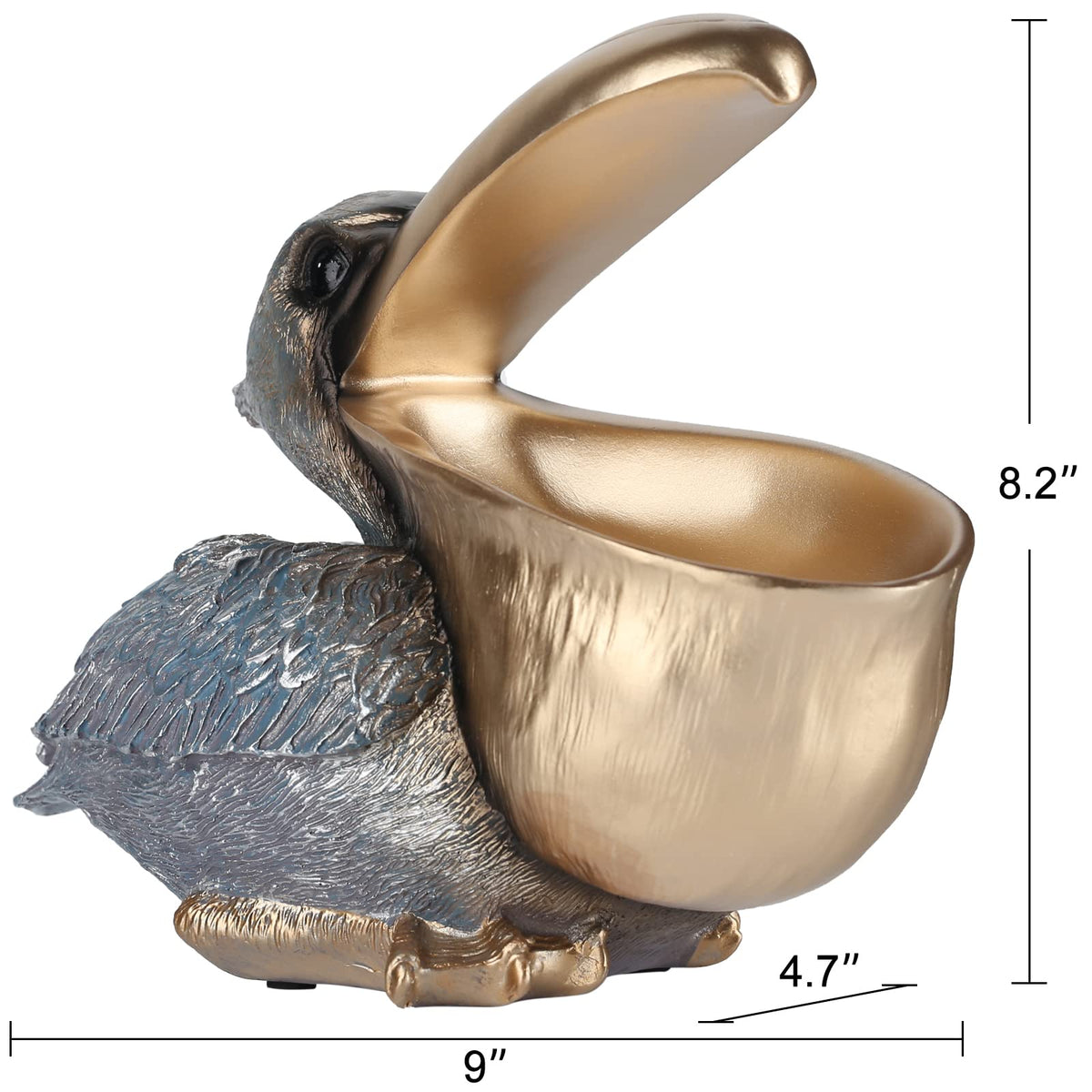 PlivBloom pelican candy dish sits stylishly on desks, inviting quick snacks.