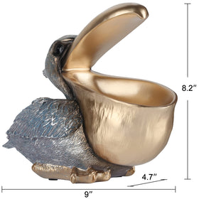 PlivBloom pelican candy dish sits stylishly on desks, inviting quick snacks.