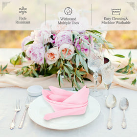 PLOYMONO cloth napkins with crisp hemmed edges for a polished table look.