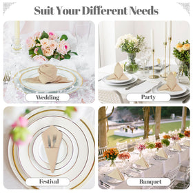 PLOYMONO colorful napkins to mix and match with table linens.