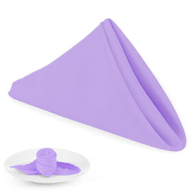 PLOYMONO lavender 17x17 napkins with hemmed edges for a polished table setting