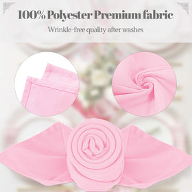 PLOYMONO pink napkins in an 8-pack, reusable and easy to care for.