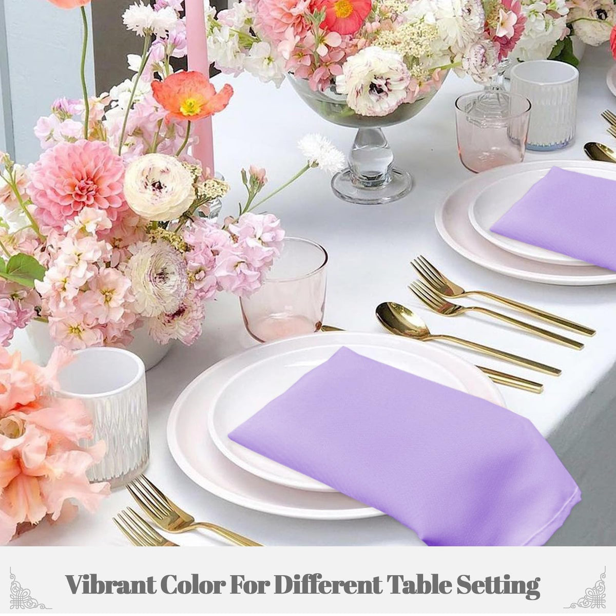 PLOYMONO napkins offer versatile folding for formal or casual layouts