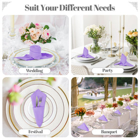 PLOYMONO lavender napkins ideal for spring and summer gatherings