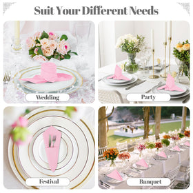 PLOYMONO washable polyester napkins resist fading and pilling.