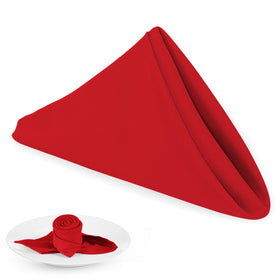 PLOYMONO red heavy-duty napkin 17x17 square for bold table settings and easy cleaning.
