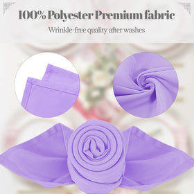 PLOYMONO washable polyester napkins resist fading for repeated events
