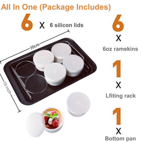 PLSFIT ramekins lids closeup showing snug silicone seal