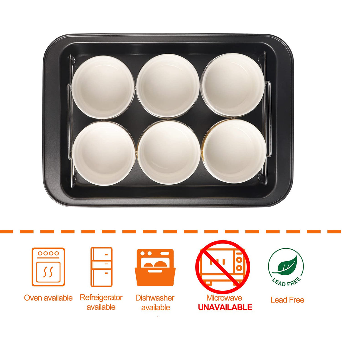 PLSFIT wire rack and pan ensure even water bath heating
