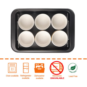 PLSFIT wire rack and pan ensure even water bath heating