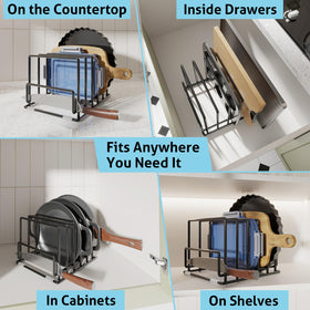PMYEK kitchen organization space-saving design helps tidy cabinets and counters.