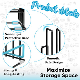 PMYEK non-slip base with silicone covers protects countertops while items stay in place.