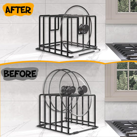 PMYEK vertical storage design maximizes cabinet space while keeping items accessible