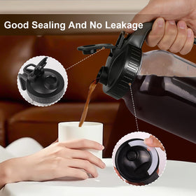 PNHYTUGY airtight spout lid prevents spills and preserves aroma