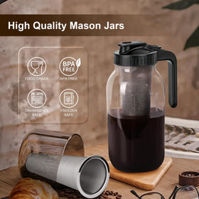 PNHYTUGY stainless steel 304 filter provides cleaner brew with fewer grounds