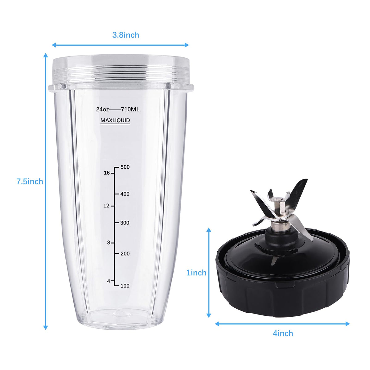 PODCAY 7-fin blade detail enhancing blending efficiency