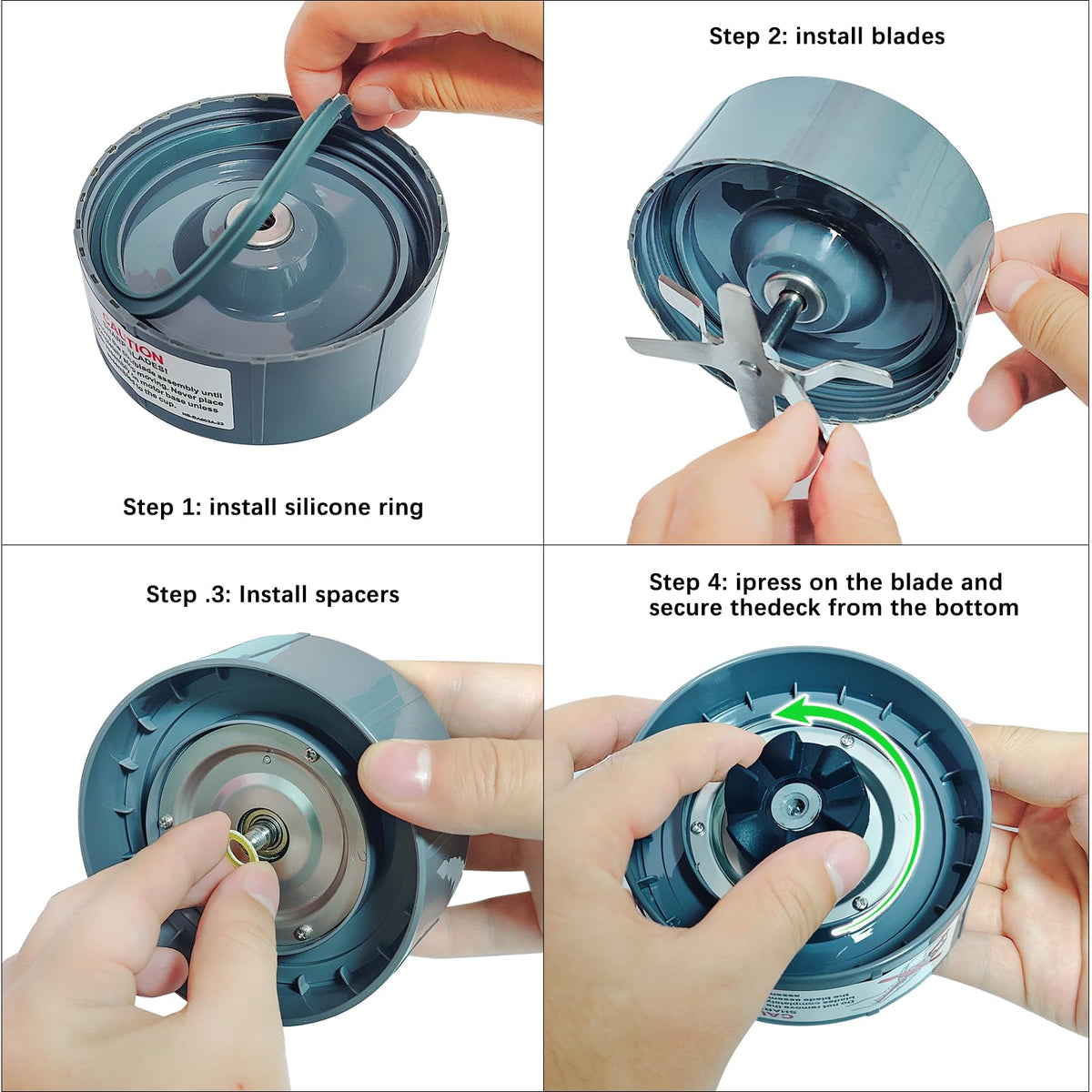 PODCAY replacement pack includes blade and two cups