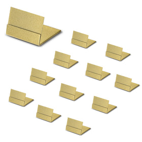 PODUFF gold table number holders close-up showing durable metal build for stability